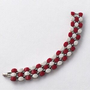 BOGO Vintage Red & White Checkered Bracelet